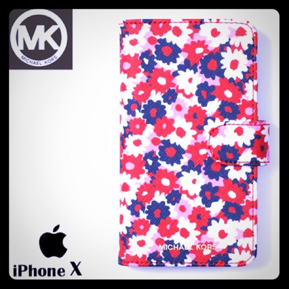 Michael Kors Leather Folio iPhone Wallet Case